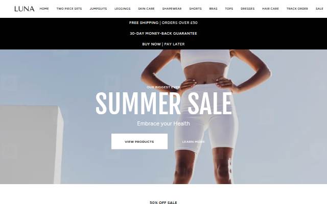 LUNA storefront