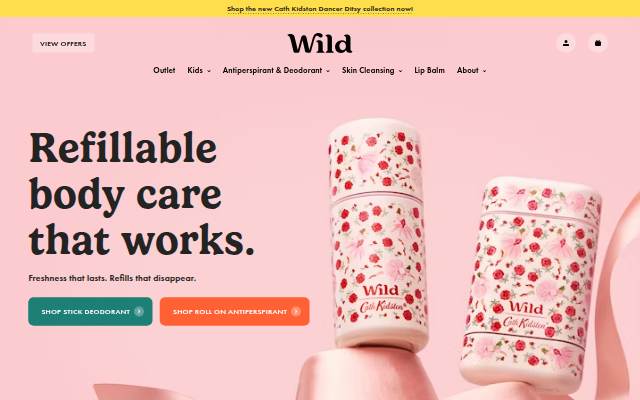 https://www.wearewild.com/ storefront
