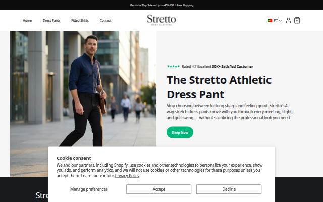 Stretto storefront