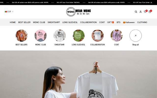 WEAR WDNC storefront
