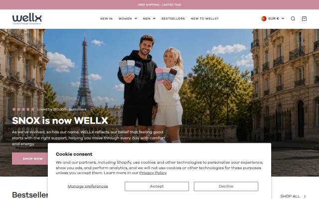 WELLX storefront