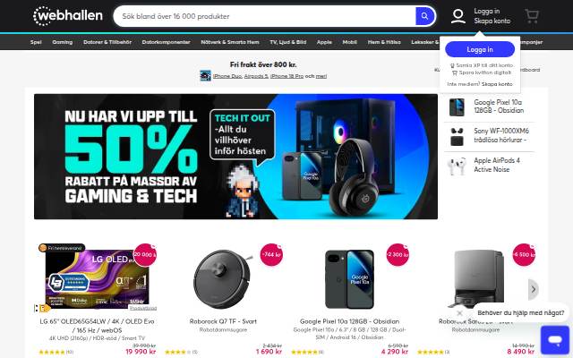 För gamers och teknikentusiaster storefront