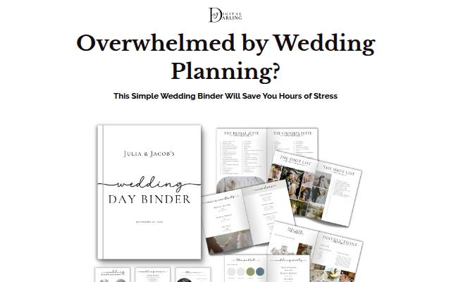Wedding Day Binder by My Digital Darling storefront