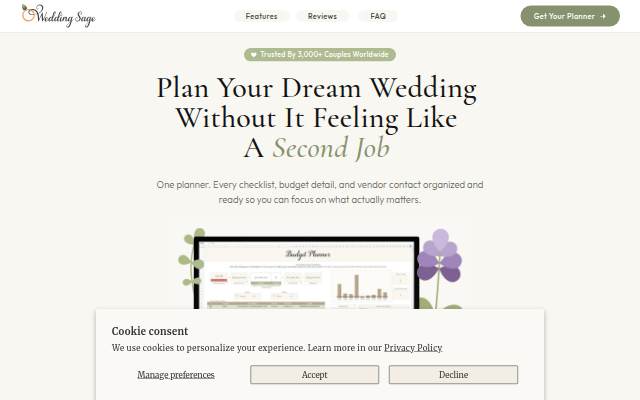 Montra da Wedding Sage