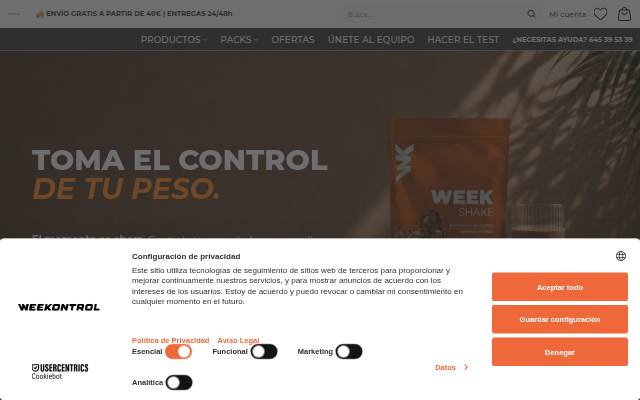 Weekontrol storefront