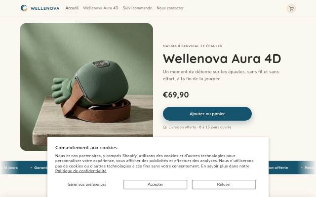 Wellenova storefront