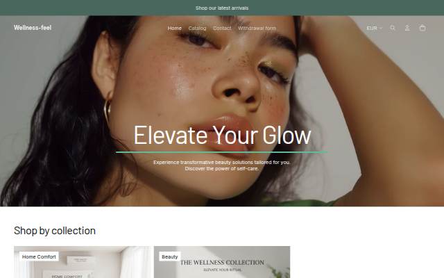 Wellness-feel storefront