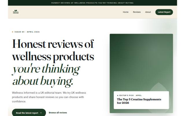 wellness-informed.co.uk storefront