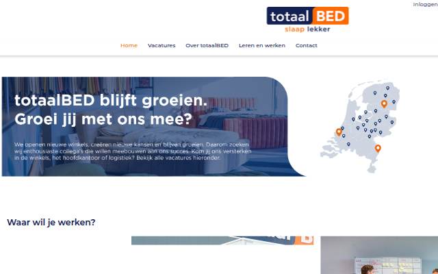 Werkenbijtotaalbed home storefront