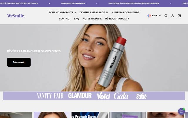 WeSmile storefront