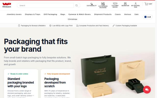 Jewellery Packaging &amp; Display storefront