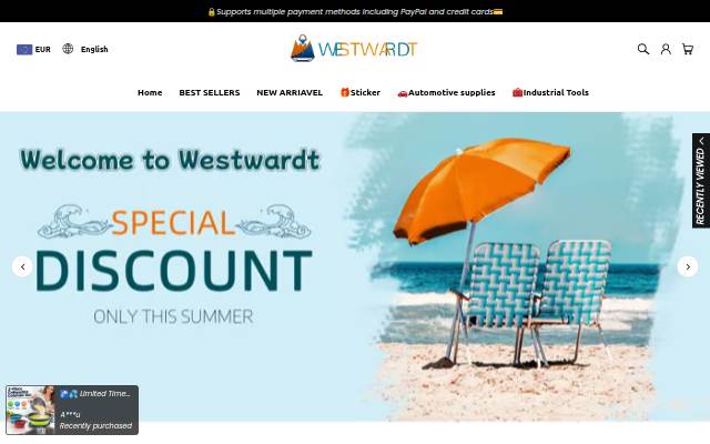 Westwardt storefront