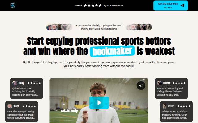 Startseite von Copy Expert Sports Bettors &amp; Win