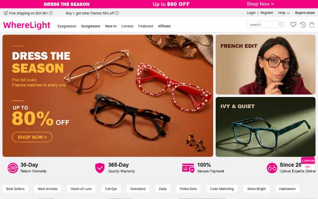 Buy Prescription Glasses Online at Affordable Prices storefront