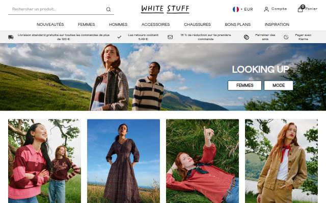 Startseite von Vêtements pour femmes &amp; hommes: Mode lifestyle