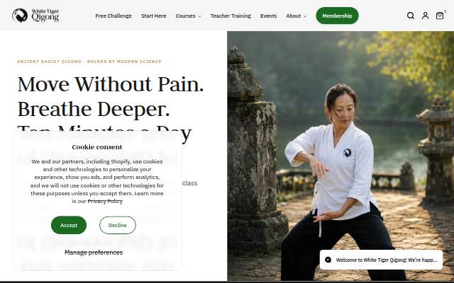 White Tiger Qigong storefront