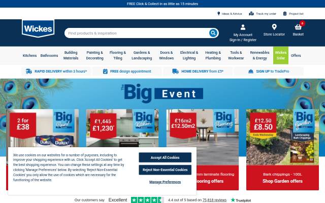 Montra da Wickes DIY & Trade Home Improvement Products and Inspiration