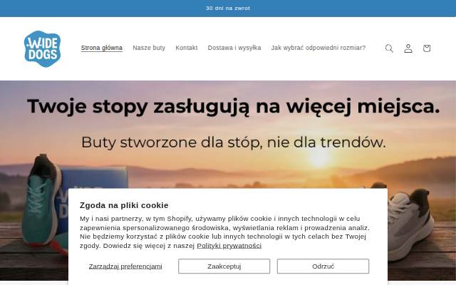 Startseite von WideDogs
