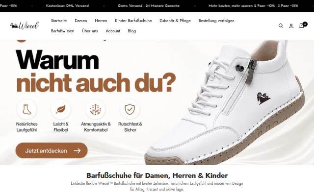 Wiecel™ Barfußschuhe storefront
