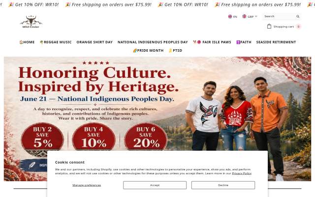 wildcinder storefront