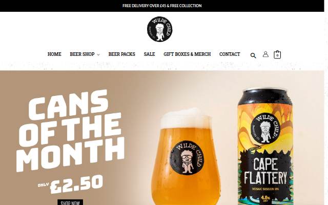 Wilde Child Brewing storefront