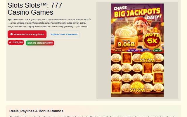 Slots Slots™: 777 Casino Games storefront