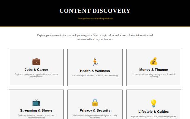 Content Discovery Gateway storefront