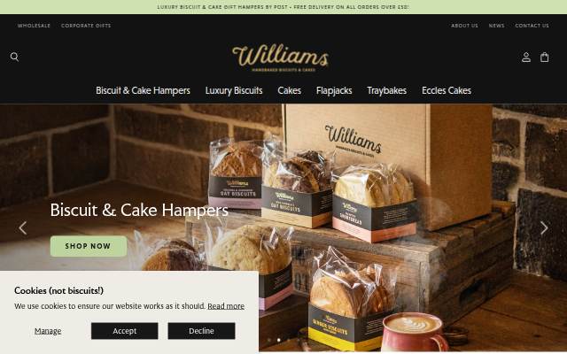 Williams Handbaked storefront