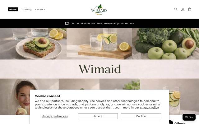 Wimaid storefront