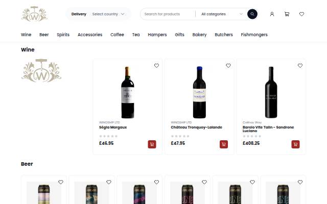 Buy Wine Online storefront