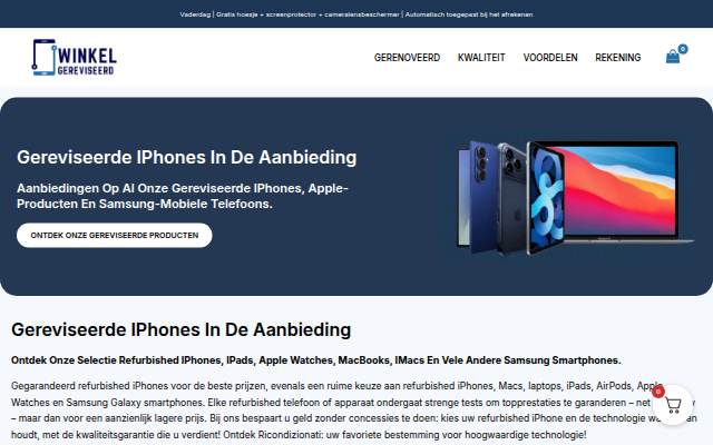 Winkel gereviseerd storefront