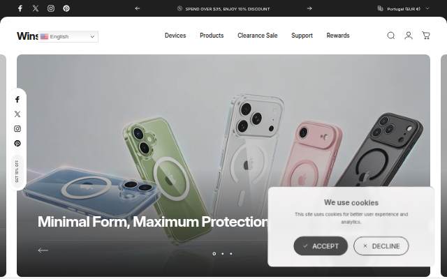 Winscase storefront