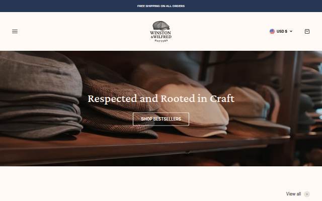 Winston &amp; Wilfred storefront
