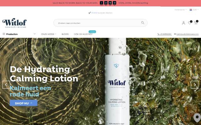 Witlof Skincare storefront