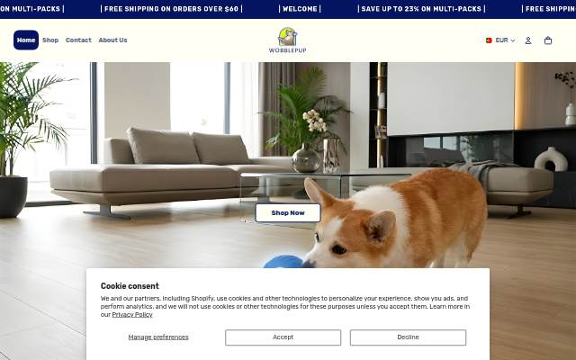 Wobble Pup storefront