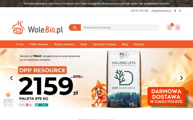 WoleBio storefront