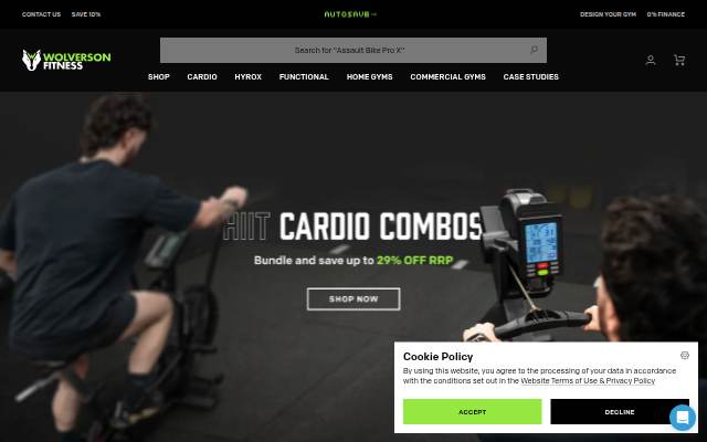 Wolverson Fitness storefront