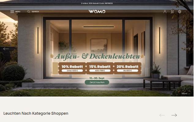 WOMO.DE storefront