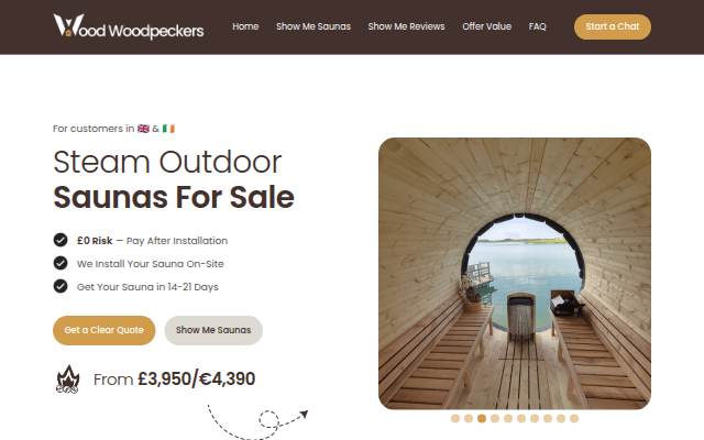 Steam Outdoor Saunas For Sale storefront