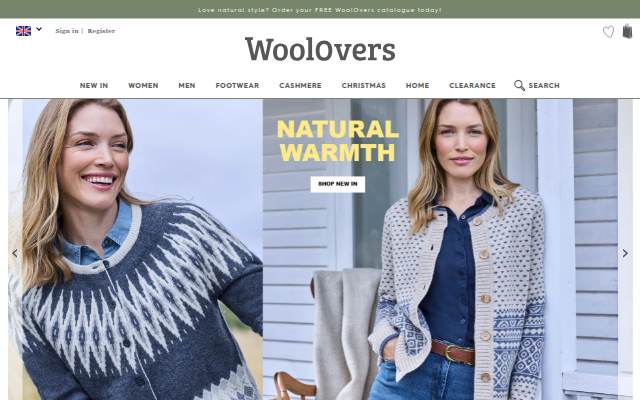 Startseite von WoolOvers