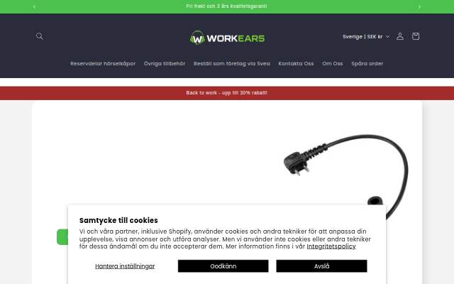 WorkEars storefront