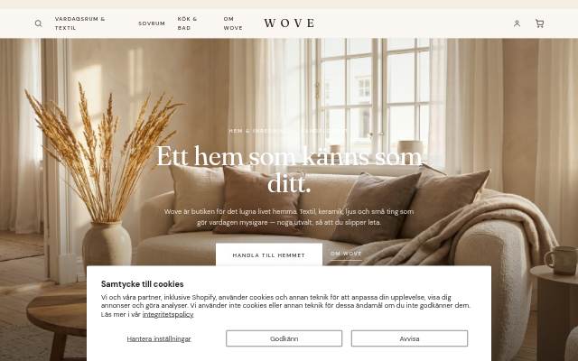 Wove storefront