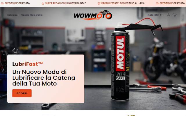 WOWMoto storefront