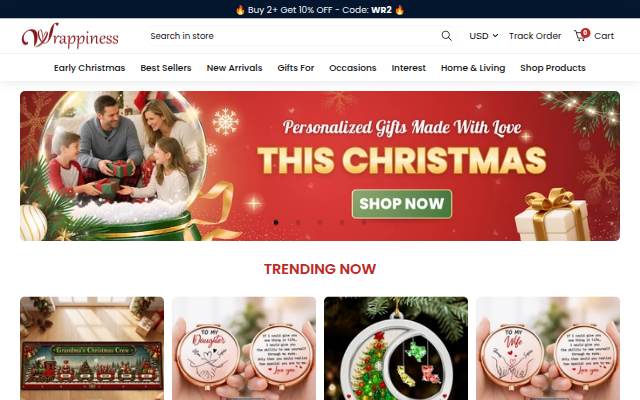 Wrappiness Gifts storefront