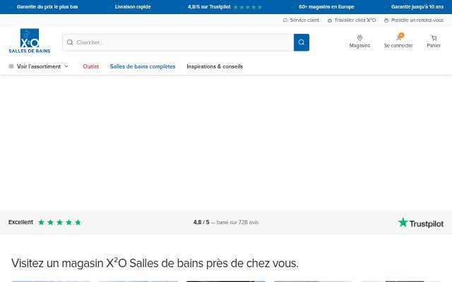 X²O Salles de bains storefront