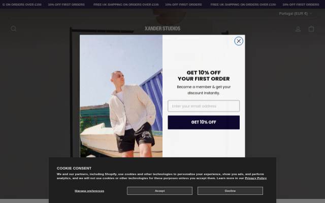XANDER STUDIOS storefront