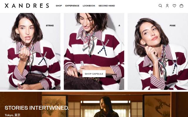 Startseite von Xandres
