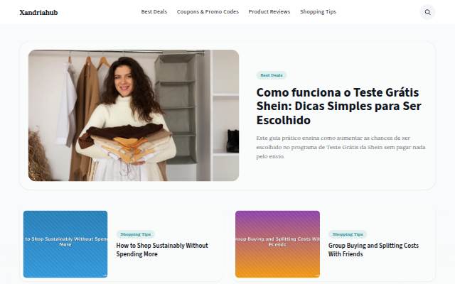 Xandriahub storefront