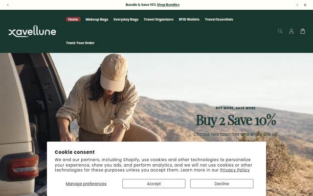 Xavellune storefront