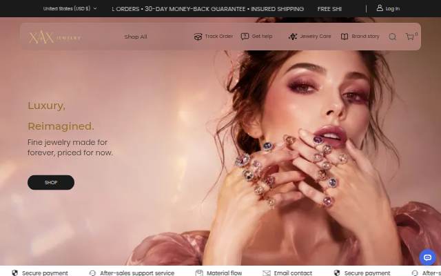 Escaparate de XAX Jewelry